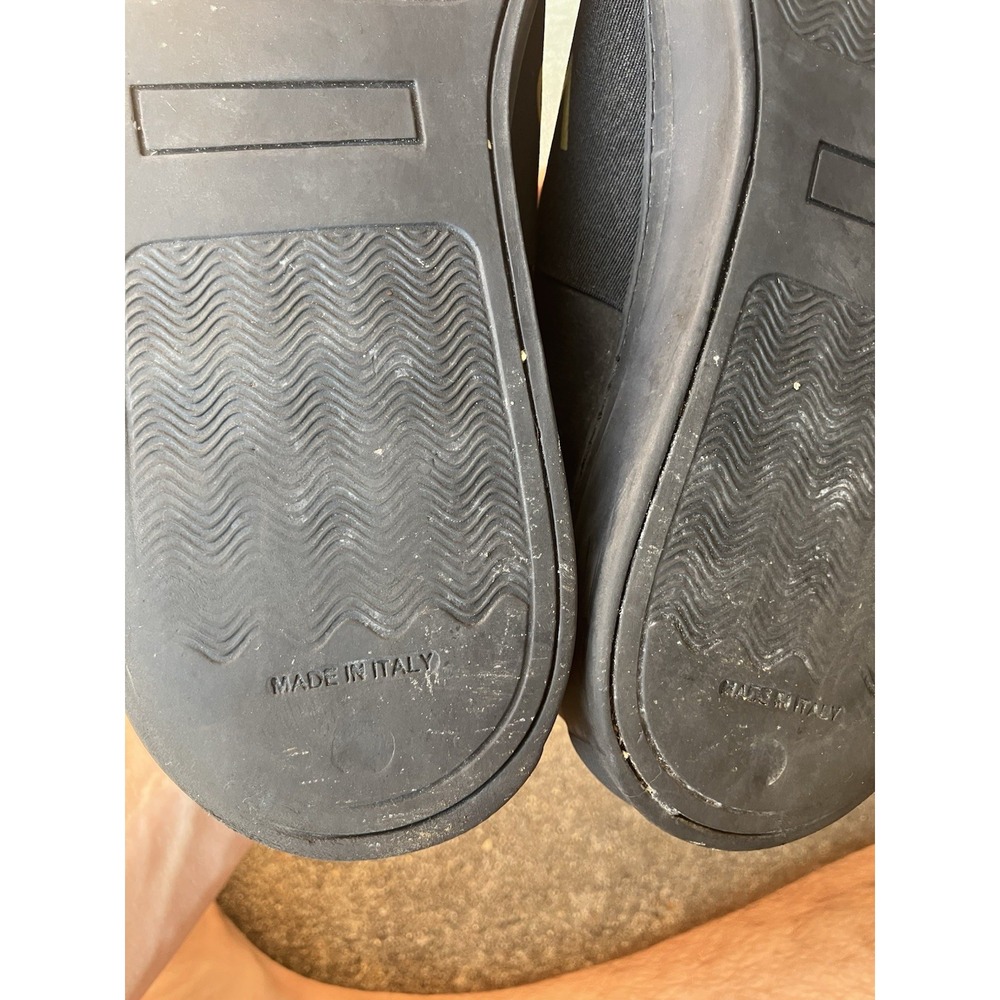 Valentino by Mario Valentino Men's Zeus Slip-On Sneaker in Black/Gold Odyssey 11 - Picture 12 of 14